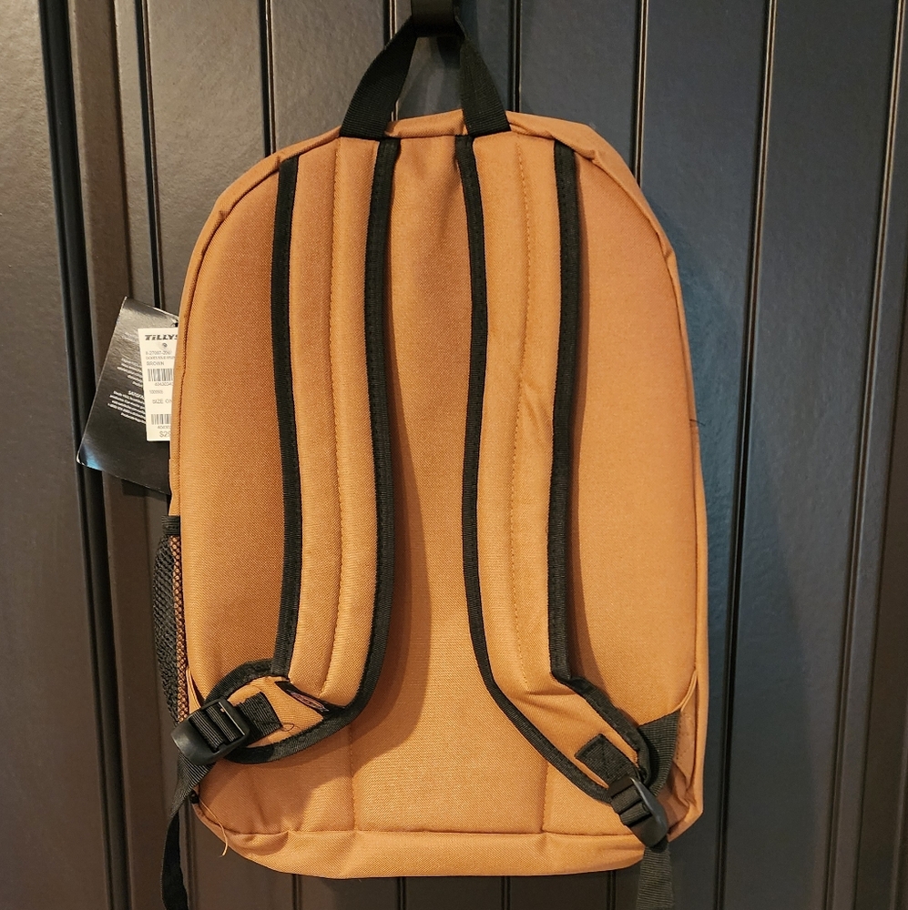 NWT Tillys Dickies Tan Backpack, Durable Canvas Design - Picture 2 of 6